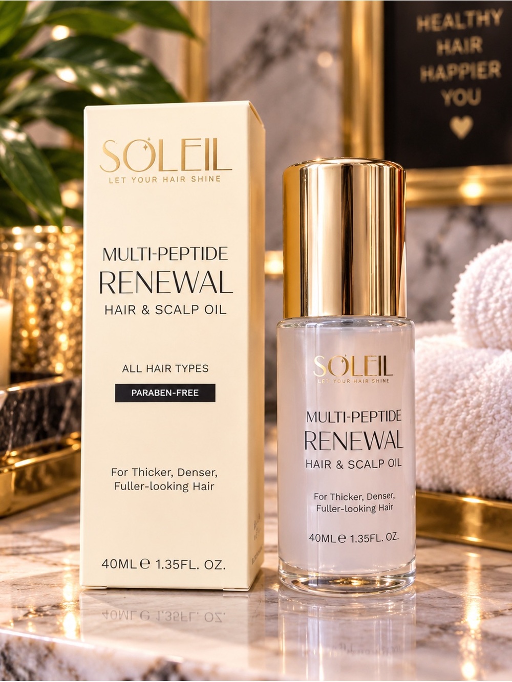 Soleil Multi-Peptide Renewal Hair & Scalp Oil